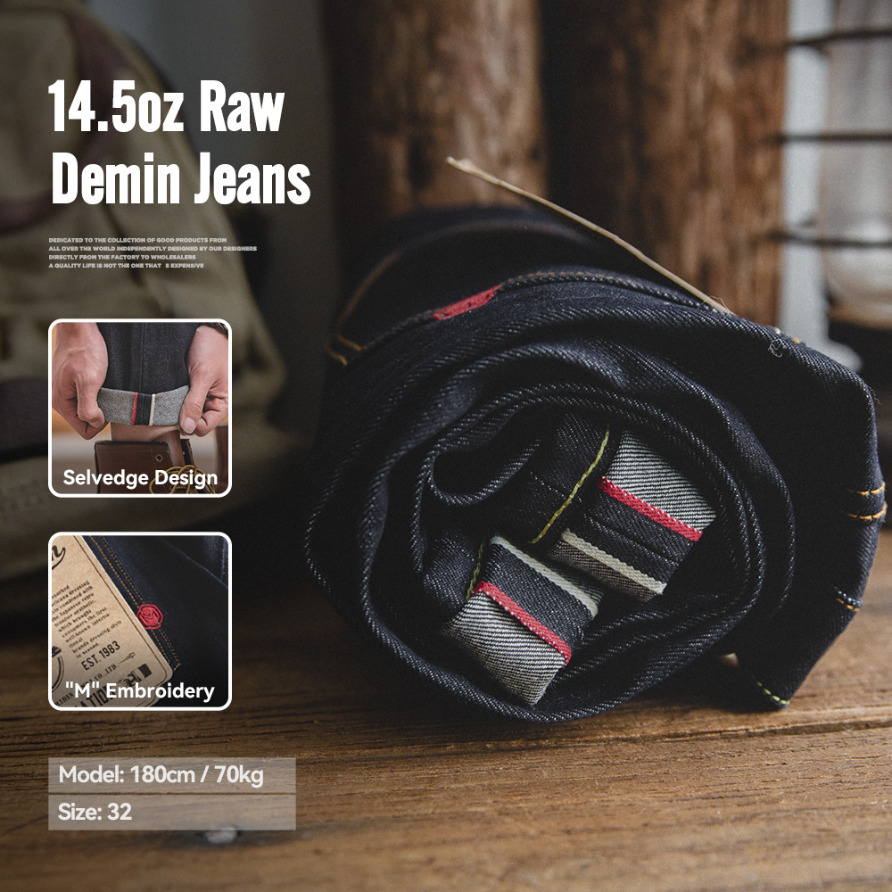 Levis Jeans 501 - Maden ヴィンテージ 14.5 オンス セルビッジ生デニム ジーンズ