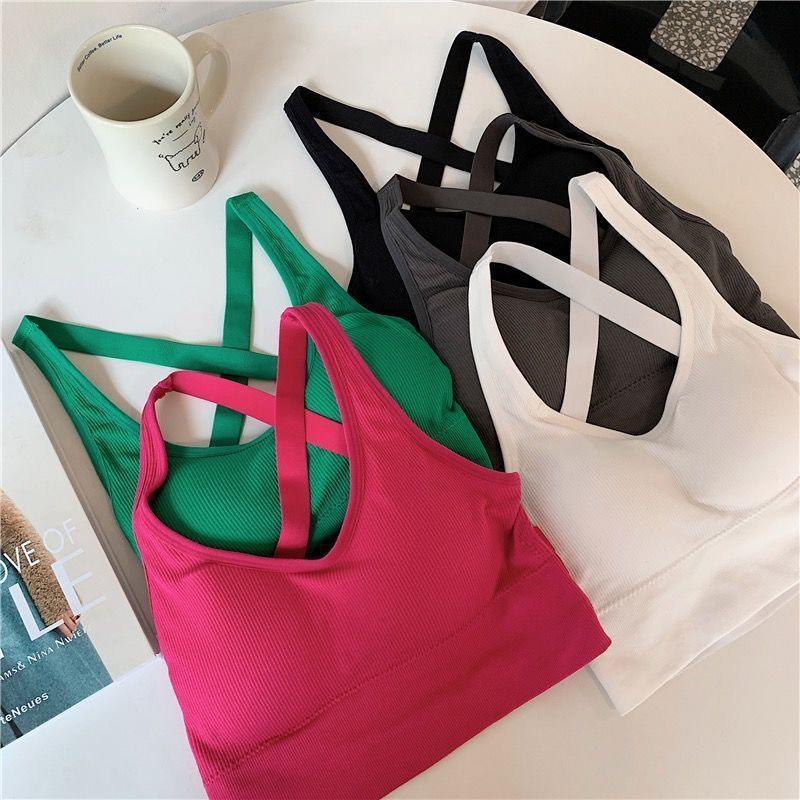 女性のスポーツブラ,シームレス,セクシー,ヨガ,フィットネス - Bralette Triangle Set のレビューと価格