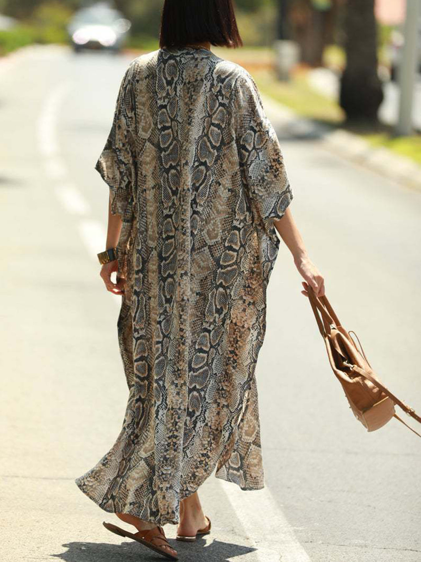 ボヘミアン柄ビーチカバーアップ |   ボタンフロントのシャ - Cover Up Kaftan のレビューと価格