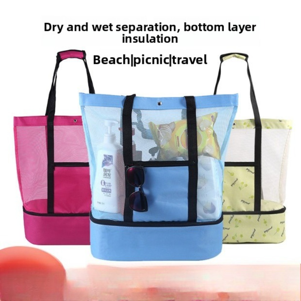 多機能サーマルクーラーバッグ 1個 ピクニック、キャンプ、ビ - Tote Bag Beach のレビューと価格