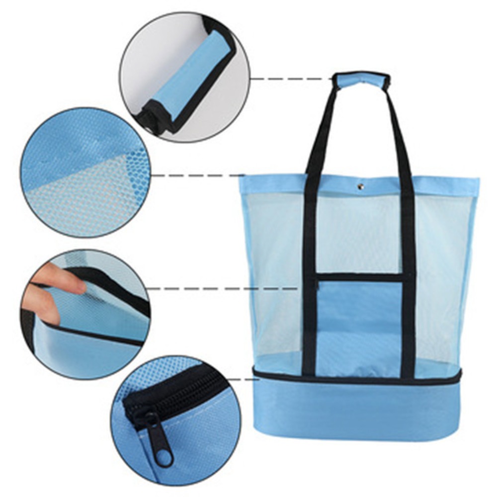 多機能サーマルクーラーバッグ 1個 ピクニック、キャンプ、ビ - Tote Bag Beach のレビューと価格