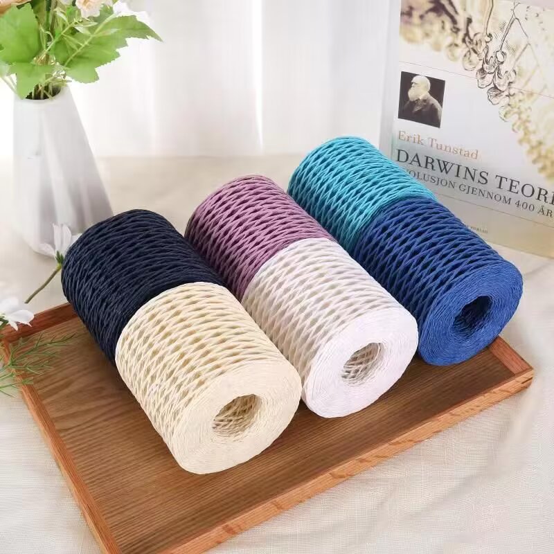 190g ラフィア糸、竹繊維製わら紙糸、手作りDIY材料、夏 - Crochet Bag Raffia のレビューと価格