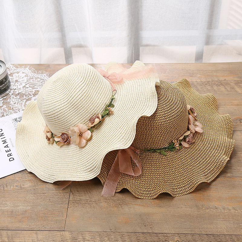 新しい韓国女性用フロッピー サン ハット - 屋外の日焼け防 - Hat Floppy Wide のレビューと価格