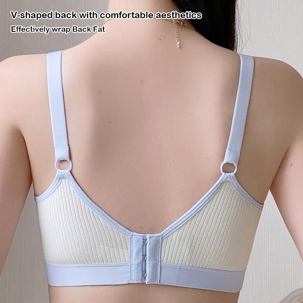 ファッションダブルバックル授乳ブラジャーたるみ防止プッシュア - Bralette Triangle Set のレビューと価格